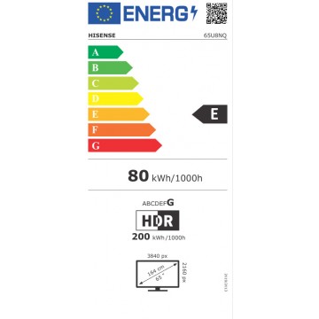 Hisense Smart Τηλεόραση 65" 4K UHD Mini LED 65U8NQ HDR (2024) Hisense Smart Τηλεόραση 65" 4K UHD Mini LED 65U8NQ HDR (2024)